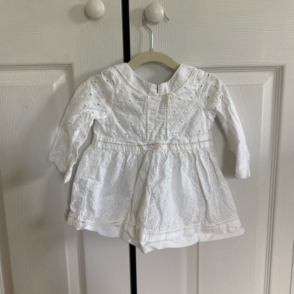 Osh Kosh White Embroidered Dress